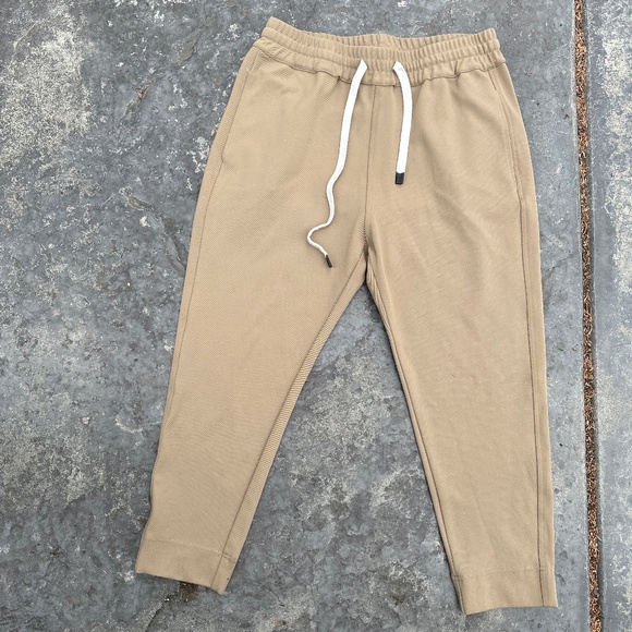 Bassike Stretch Twill Tapered pant - Light tan - Picture 1 of 10
